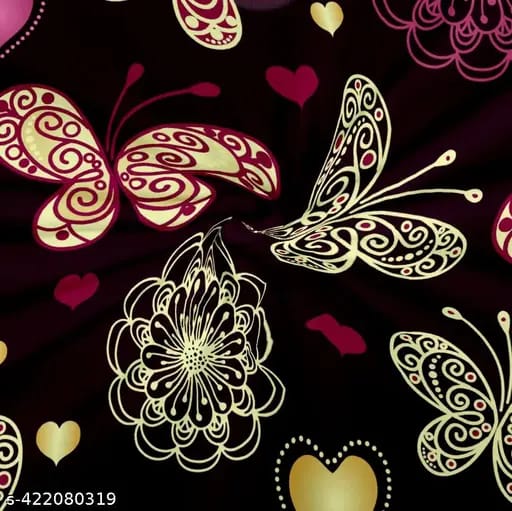 Double Fitted Bedsheet with 2 Pillow Covers | Soft Cotton Fabric | Trendy Printed Design