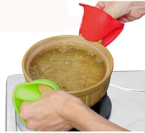 Silicone Oven Mitts | Heat Resistant Mini Potholders with Magnet – 446°F Protection