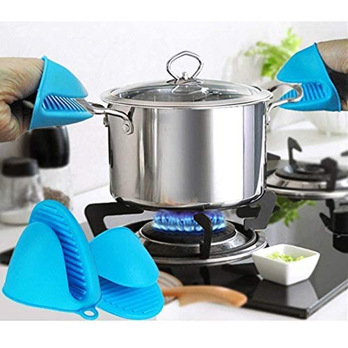 Silicone Oven Mitts | Heat Resistant Mini Potholders with Magnet – 446°F Protection