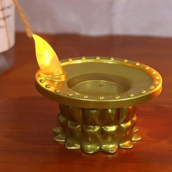 Water Diya LED Light I Decorative Diya for Home Temple Festival Use