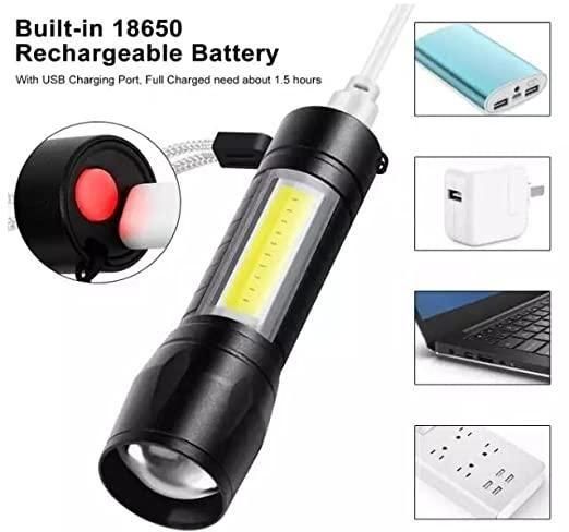 Mini Portable LED Torch I Compact Emergency Flashlight with SOS Mode