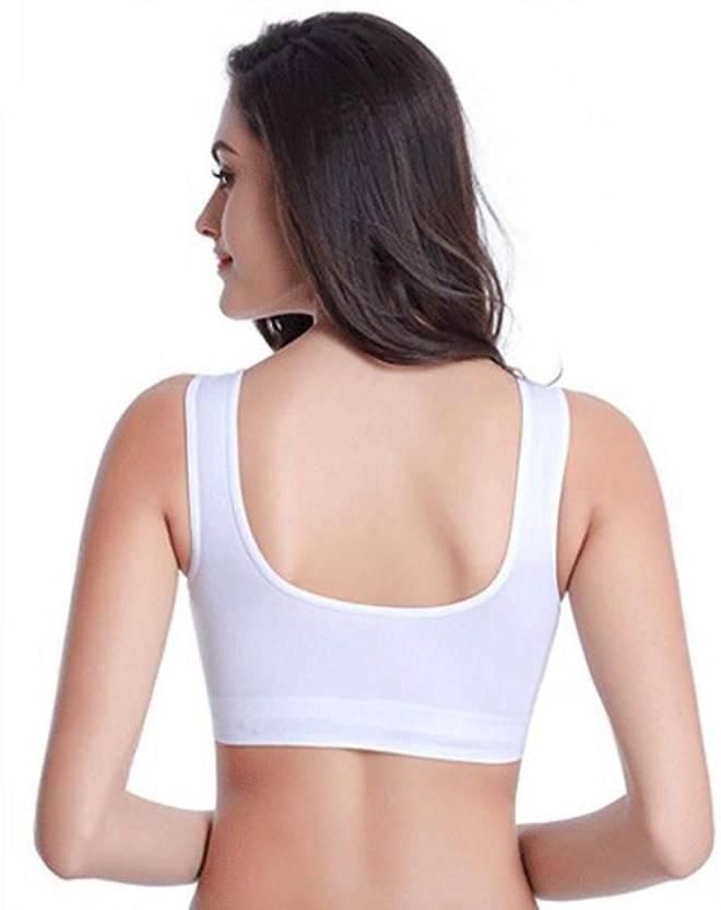 Women's Cotton Air Bra – Pack of 3 | Seamless, Breathable Comfort Bras | Multicolor, Wire-Free Daily Wear