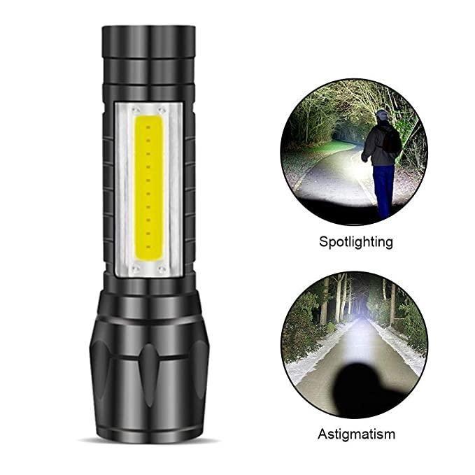 Mini Portable LED Torch I Compact Emergency Flashlight with SOS Mode