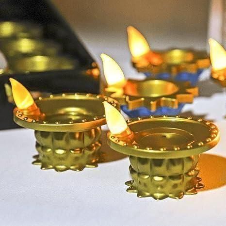 Water Diya LED Light I Decorative Diya for Home Temple Festival Use