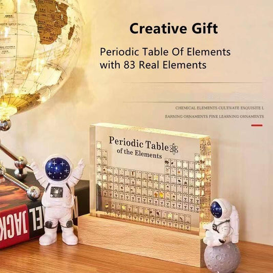 Periodic Table Display – Acrylic Educational Element Chart with Real Samples | Pack of 1