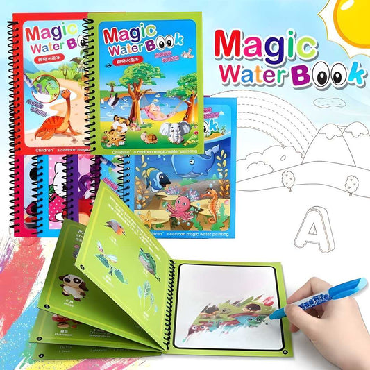 Magic Water Coloring Book – Reusable & Quick-Dry