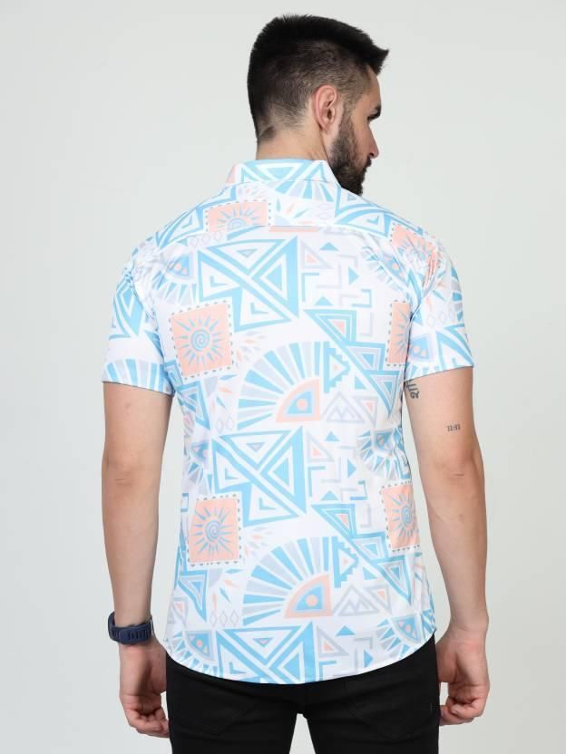 Men’s Printed Rayon Casual Shirt | Half Sleeves | Regular Fit | Multicolor | Summer Wear (Pack of 1)