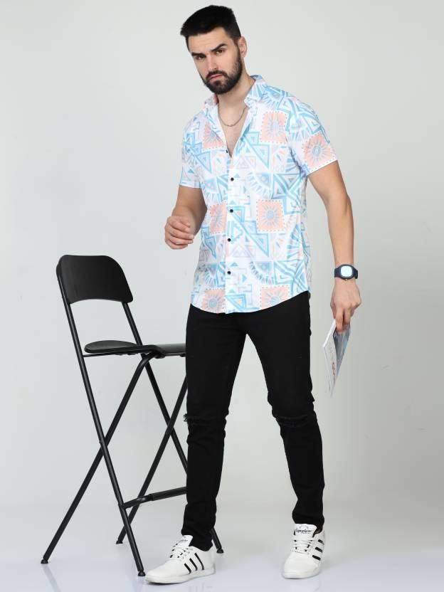 Men’s Printed Rayon Casual Shirt | Half Sleeves | Regular Fit | Multicolor | Summer Wear (Pack of 1)
