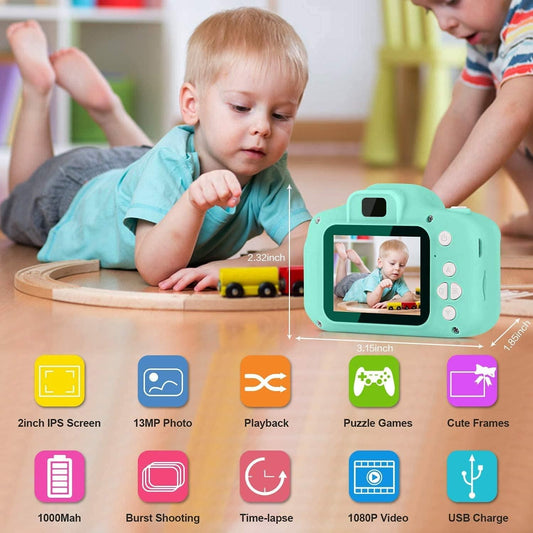 Digital Video Camera for Kids I 3MP 1080P Recording I Fun Toy Camera with Digital Stabilization