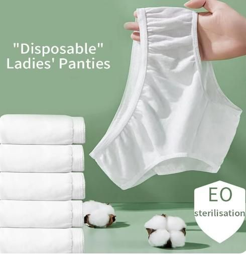 Premium Disposable Cotton Underwear β Breathable & Soft | Pack of 5