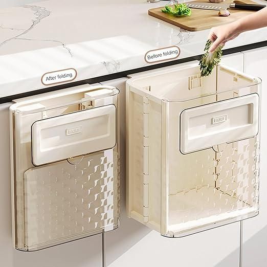 Foldable Wall Mounted Trash Can I Kitchen Hanging Bin