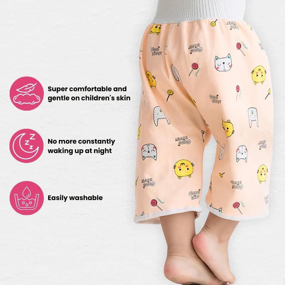 2 in 1 Baby Waterproof & Leakproof Cloth Diapers Pant β Printed, Unisex (0β6 Years)