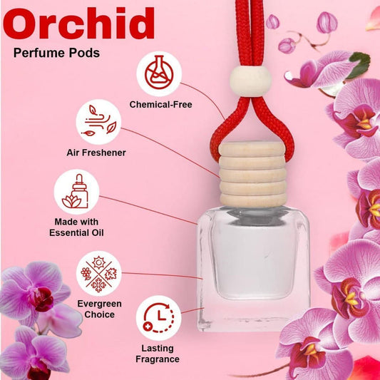 Hanging Car Perfume Pod Diffuser – Long-Lasting Musk Scent (10ml, Pack of 1)