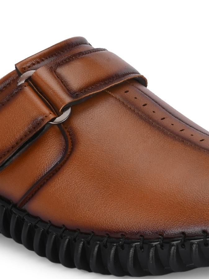 Men’s Tan Loafer Casual Shoes – Bantu Style Slip-On with Airmix Sole
