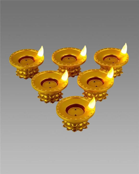 Water Diya LED Light I Decorative Diya for Home Temple Festival Use