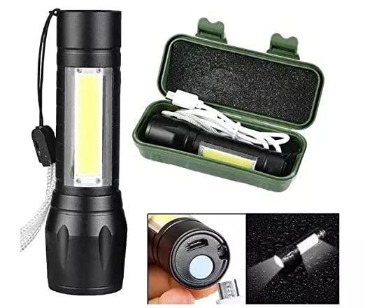 Mini Portable LED Torch I Compact Emergency Flashlight with SOS Mode