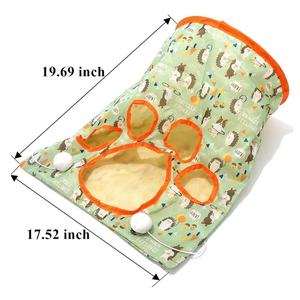 ๐พ Pet Tunnel Bag โ Cozy Hideaway for Cats, Lightweight & Foldable (Pack of 1, Assorted Color)