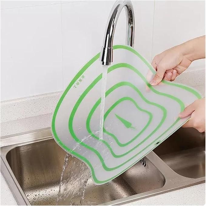 Transparent Flexible Vegetable Cutting Board β Rectangular Plastic Chopping Mat | 1 Piece | 30 x 23 cm