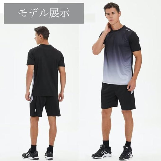 Men’s Jersey T-Shirt & Bottom Set | Black Grey | Slim Fit | Polyester | Casual Wear (Pack of 1)