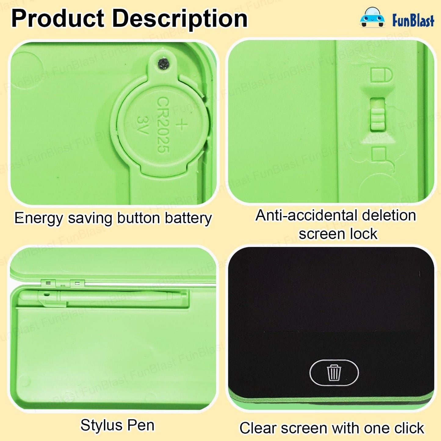 Writing Tablet Pencil Case I Portable LCD Display I 2-in-1 Pencil Storage Box