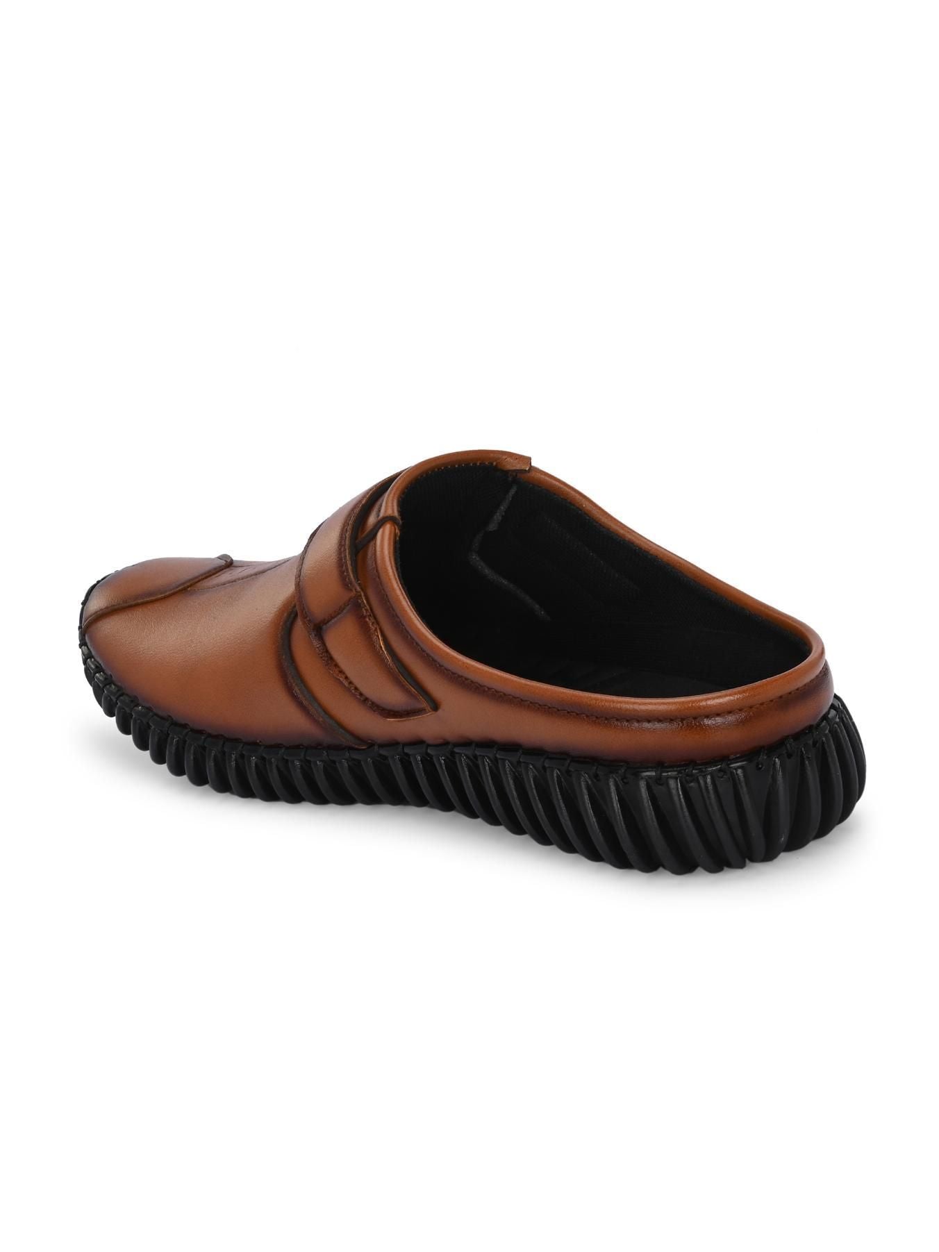 Men’s Tan Loafer Casual Shoes – Bantu Style Slip-On with Airmix Sole