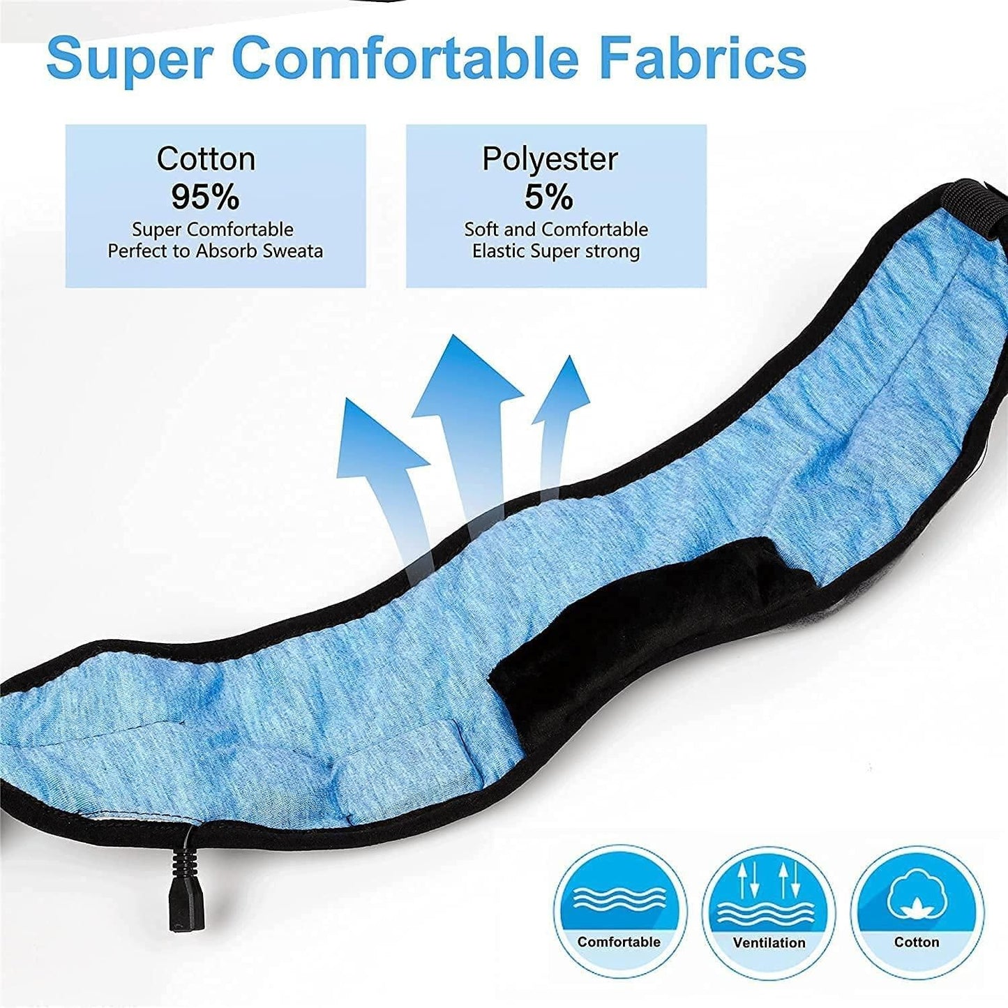 Wireless Bluetooth Eye Mask I Music Sleep Mask I Rechargeable & Washable with Hands-Free Calling