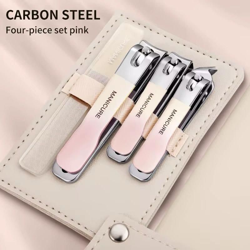 4 in 1 Stainless Steel Nail Clippers Set – Manicure Kit for Fingernails & Toenails | Anti-Slip, Rust-Resistant | Pack of 1