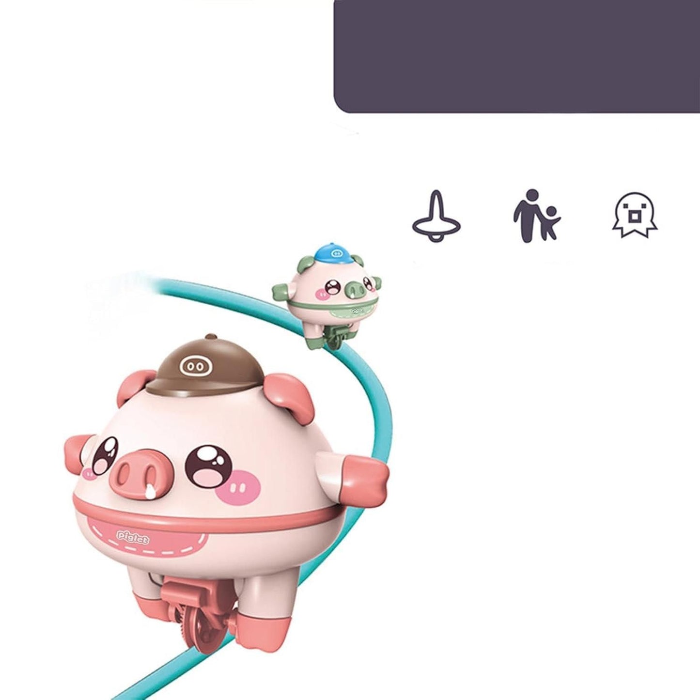 Tightrope Walking Tumbler Pig Toy for Kids