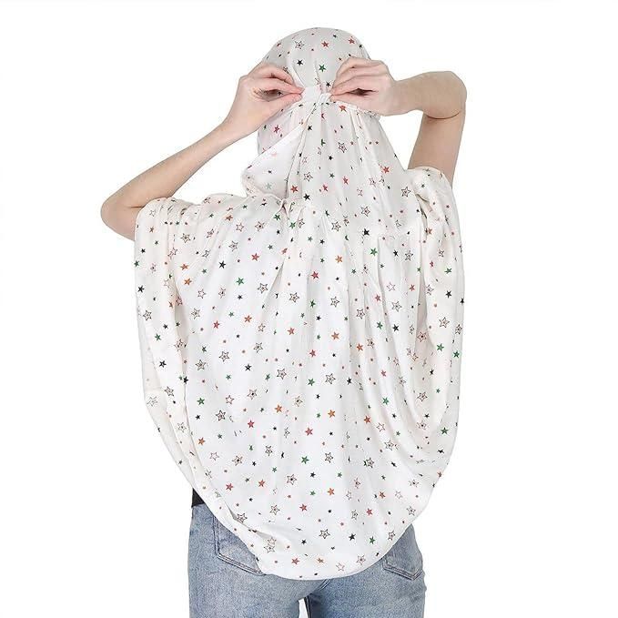 Cotton Printed Long Scarf Mask for Women & Men – White, Breathable Fabric | Ideal for Vehicle Riders & Daily Use