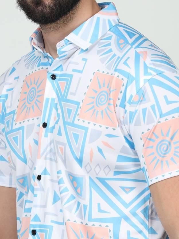 Men’s Printed Rayon Casual Shirt | Half Sleeves | Regular Fit | Multicolor | Summer Wear (Pack of 1)