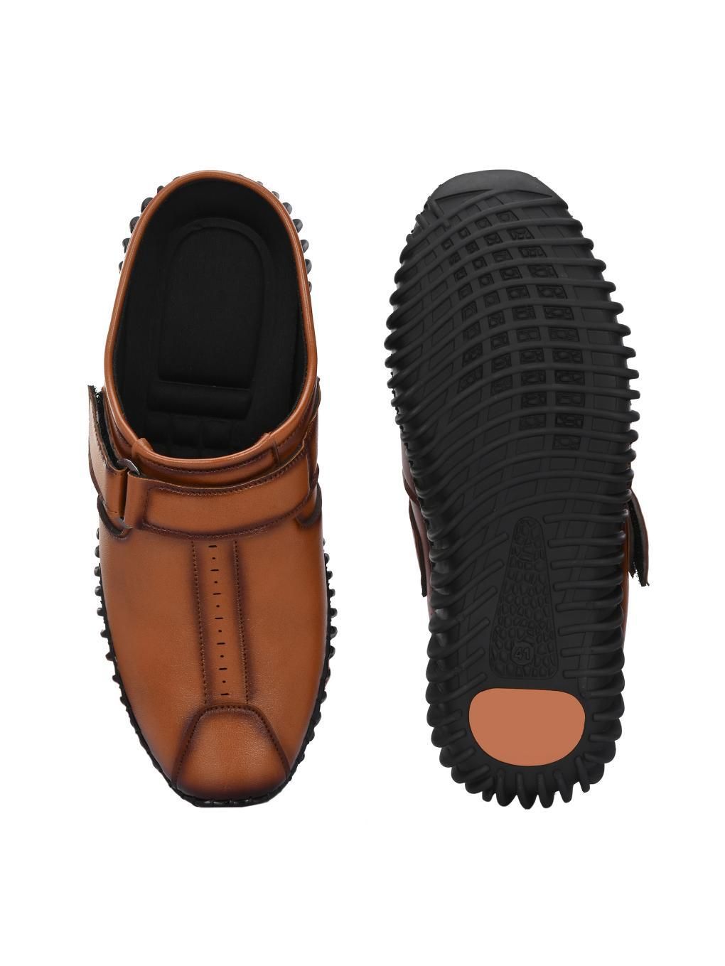 Men’s Tan Loafer Casual Shoes – Bantu Style Slip-On with Airmix Sole