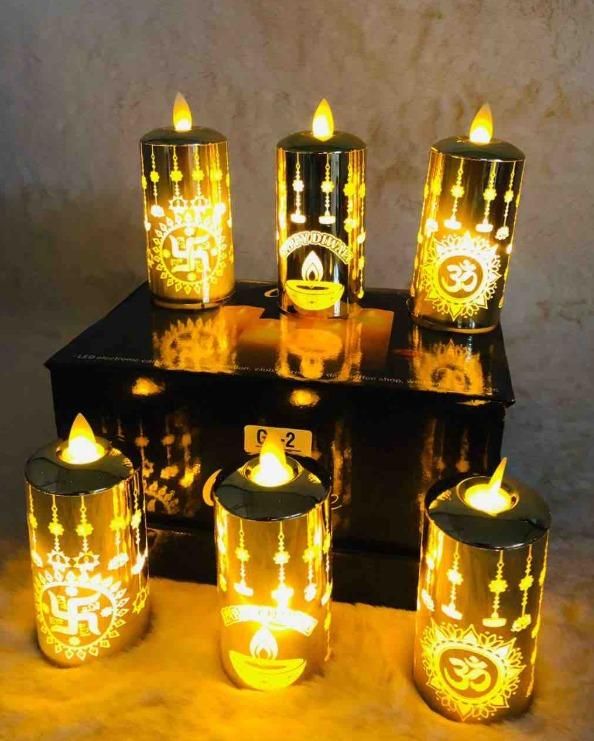 Realistic Moving Flame LED Light I Decorative Night Lamp