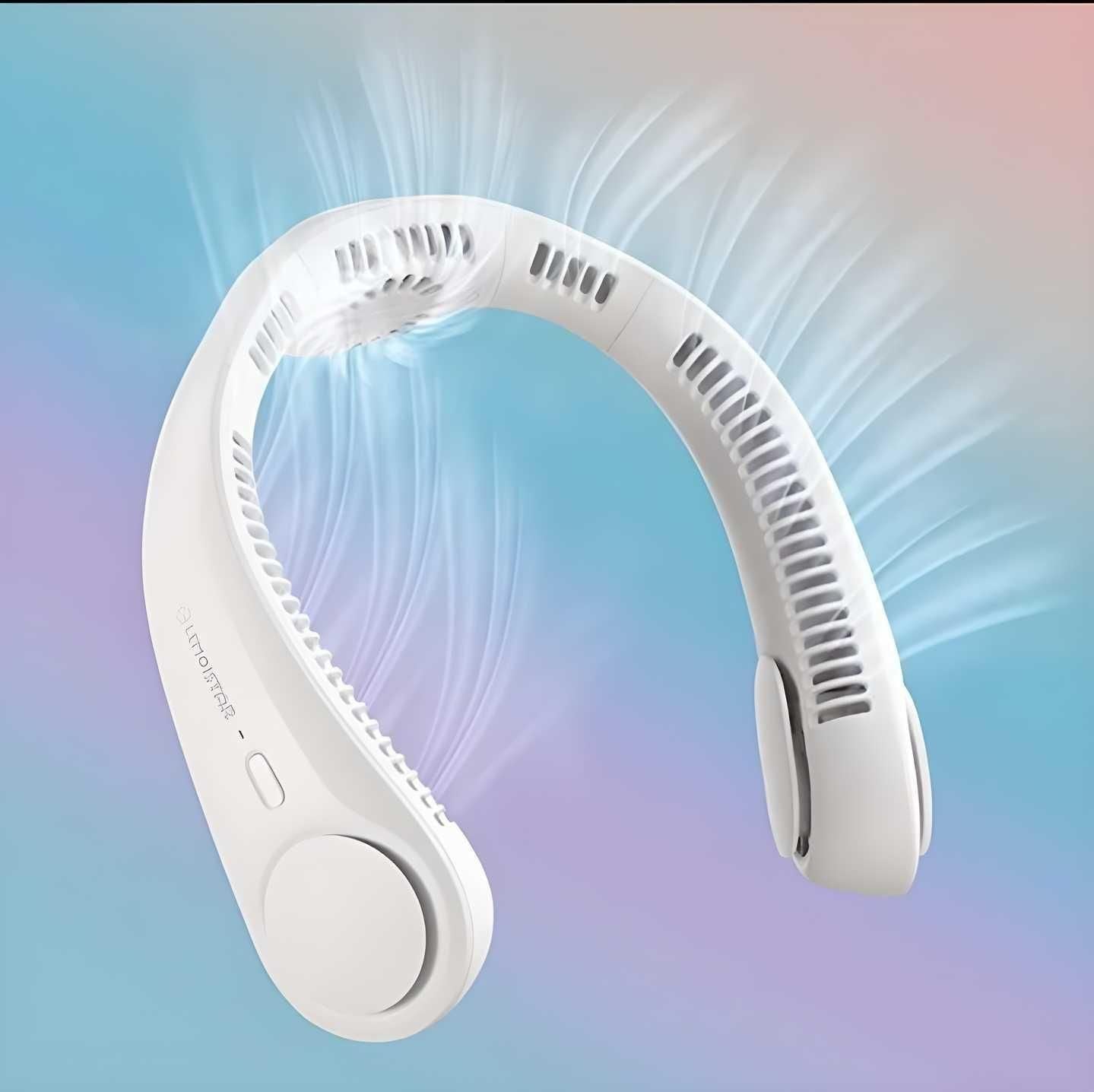 Portable Bladeless Neck Fan I Rechargeable Hanging Fan for Personal Cooling
