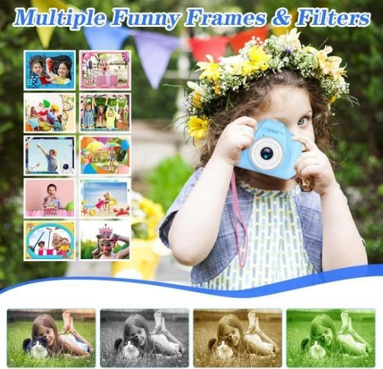 Digital Video Camera for Kids I 3MP 1080P Recording I Fun Toy Camera with Digital Stabilization