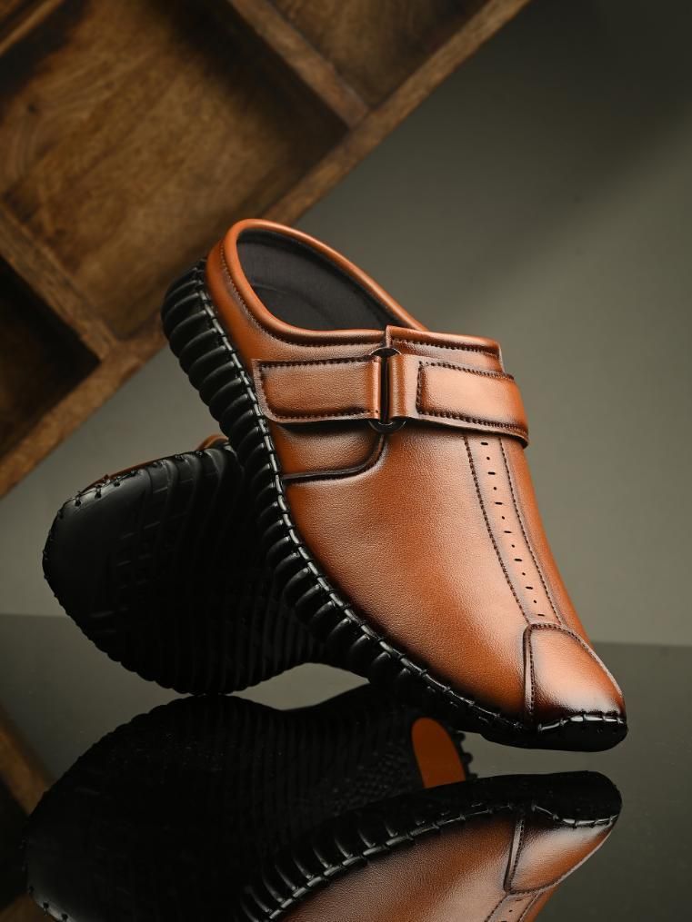 Men’s Tan Loafer Casual Shoes – Bantu Style Slip-On with Airmix Sole