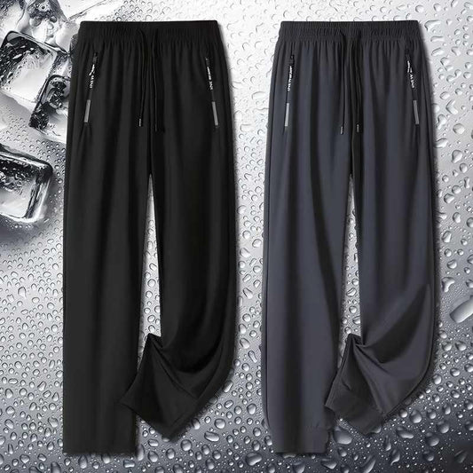 Women's Solid Lycra Track Pants – Pack of 2 | 4-Way Stretch, Regular Fit, Drawstring Waist (Black, Lycra Blend)