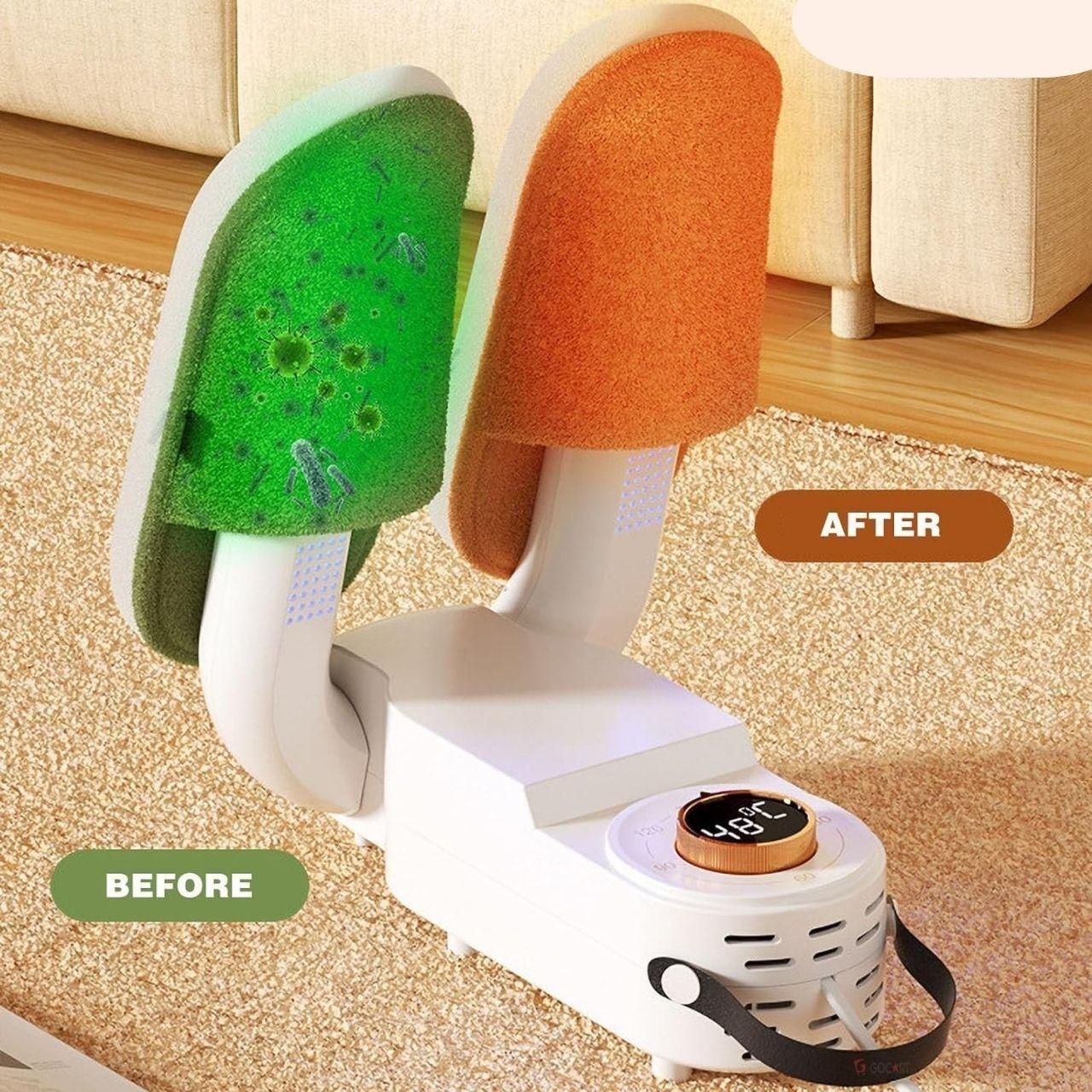 Foldable Electric Shoe Dryer with Timer and Deodorizer for Quick Drying