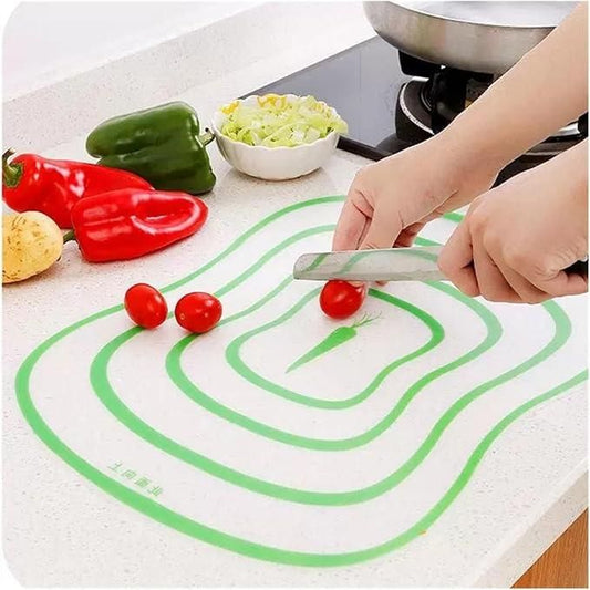 Transparent Flexible Vegetable Cutting Board – Rectangular Plastic Chopping Mat | 1 Piece | 30 x 23 cm