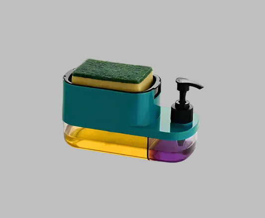 3-in-1 Liquid Dispenser I Sponge Holder + Soap Pump + Hand Wash Dispenser