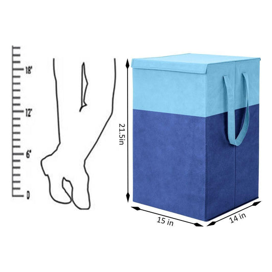 Foldable Laundry Basket with Lid & Handles – 75L (35 x 38 x 55 cm)