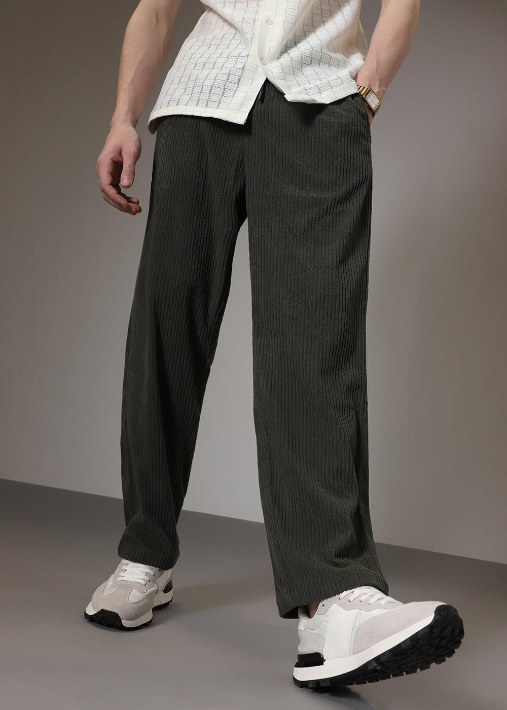 Men’s Stylish Cotton Blend Pants | Caudray Fabric | Solid Colors | Casual Wear (Pack of 2)