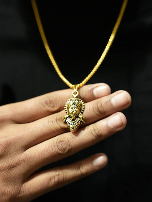 Lord Hanuman Pendant with Chain – Devotional Jewellery