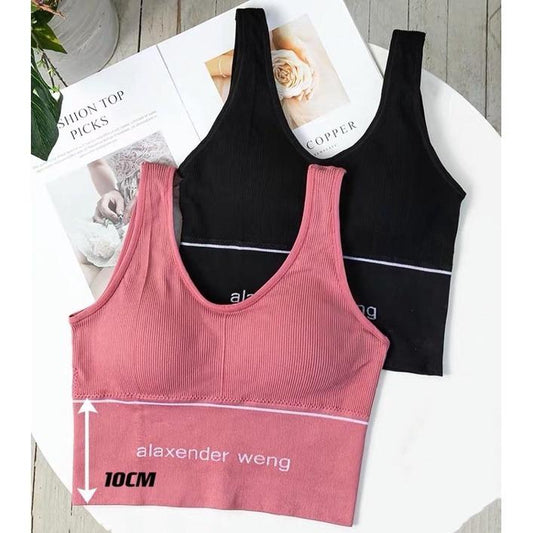 Women’s Padded Cotton Bra Set – Pack of 2 | Solid, Slip-On, Stitched Design | Sizes 30-36