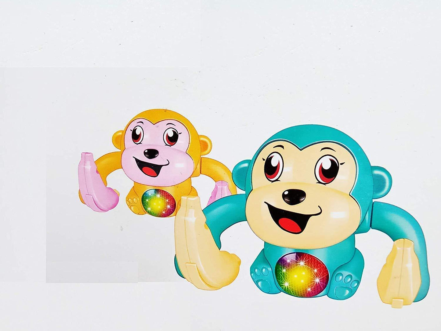 Dancing & Spinning Tumble Monkey Toy with Voice Control, Lights & Music (Plastic | Pack of 1 | Multicolor)