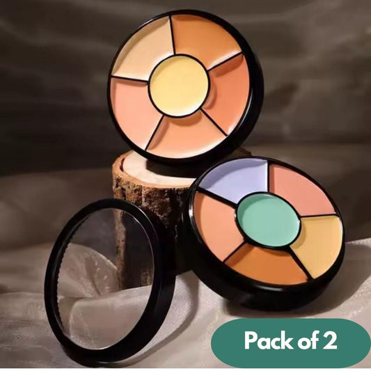 Pro Concealer Palette – Waterproof Cream Concealer for Contour, Highlight & Coverage | Pack of 2