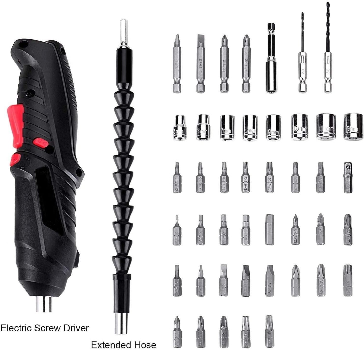 🔧 Metal Electric Screwdriver with 47 Pcs Screwdriver Bit Set – Compact & Powerful Tool Kit (Pack of 1)