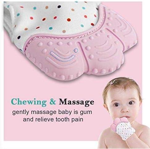 Silicone Self-Soothing Teether Glove Toy for Babies