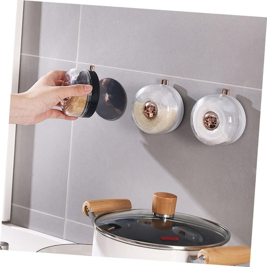 Suction Seasoning Box – Glass & Stainless Steel Spice Container (Corrosion Resistant, Pack of 1)