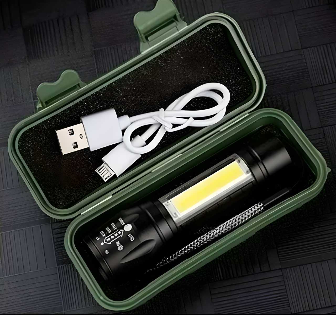 Mini Portable LED Torch I Compact Emergency Flashlight with SOS Mode