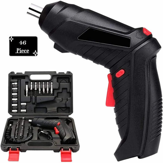 🔧 Metal Electric Screwdriver with 47 Pcs Screwdriver Bit Set – Compact & Powerful Tool Kit (Pack of 1)
